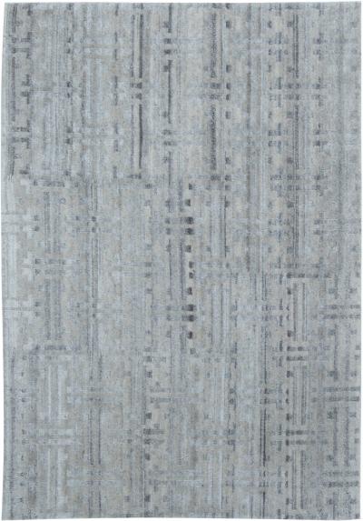 Doris Leslie Blau Collection Terra Blue Hand Knotted in Natural Wool Rug