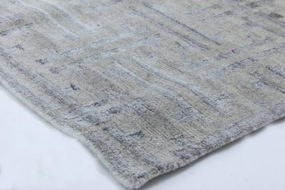 Doris Leslie Blau Collection Terra Blue Hand Knotted in Natural Wool Rug