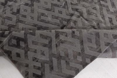 Doris Leslie Blau Collection Tibetan Geometric Gray Handmade Silk Rug