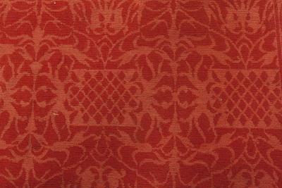 Doris Leslie Blau Collection Tibetan Red Floral Design Handmade Wool Rug
