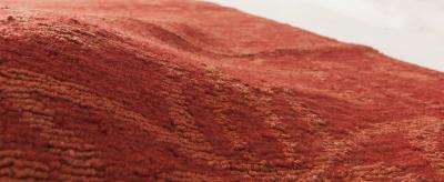 Doris Leslie Blau Collection Tibetan Red Floral Design Handmade Wool Rug