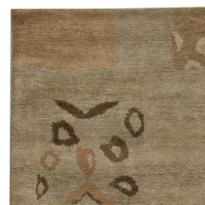 Doris Leslie Blau Collection Tibetan Rug in Warm Palette of Brown and Beige