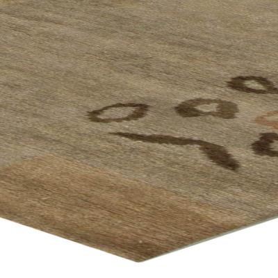 Doris Leslie Blau Collection Tibetan Rug in Warm Palette of Brown and Beige