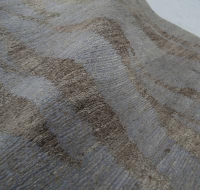 Doris Leslie Blau Collection Tibetan Shadows Mauve Brown Silk Wool Modern Rug