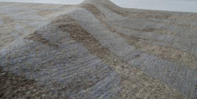 Doris Leslie Blau Collection Tibetan Shadows Mauve Brown Silk Wool Modern Rug