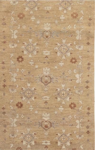 Doris Leslie Blau Collection Traditional Inspired Tabriz Rug in Beige and Brown