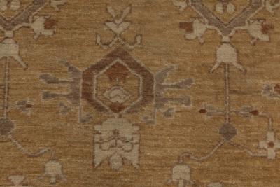 Doris Leslie Blau Collection Traditional Inspired Tabriz Rug in Beige and Brown