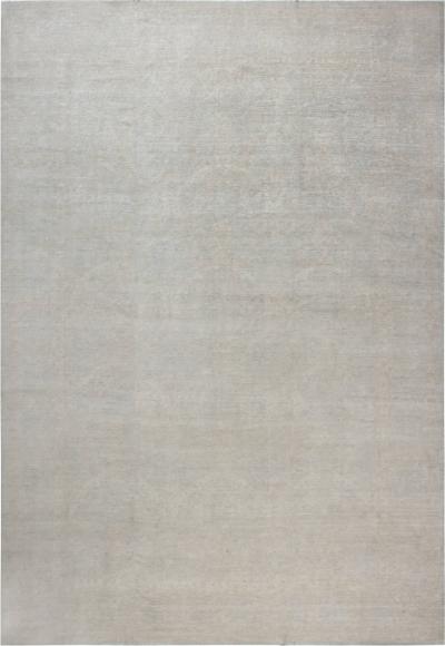 Doris Leslie Blau Collection Traditional Oriental Inspired Beige Blue Wool Rug