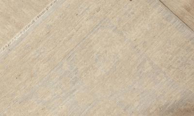 Doris Leslie Blau Collection Traditional Oriental Inspired Beige Blue Wool Rug