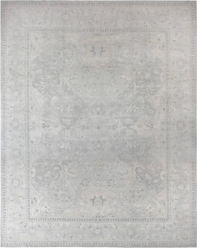 Doris Leslie Blau Collection Traditional Oriental Inspired Beige Gray Wool Rug