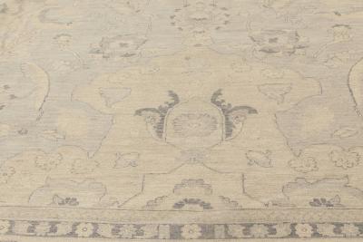 Doris Leslie Blau Collection Traditional Oriental Inspired Beige Gray Wool Rug