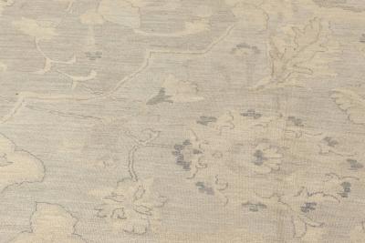 Doris Leslie Blau Collection Traditional Oriental Inspired Beige Gray Wool Rug