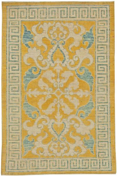 Doris Leslie Blau Collection Traditional Oriental Inspired Yellow Wool Rug
