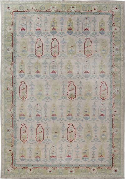 Doris Leslie Blau Collection Traditional Oushak Design Handmade Wool Rug