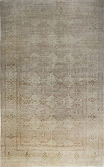 Doris Leslie Blau Collection Traditional Tabriz Inspired Beige Handmade Wool Rug