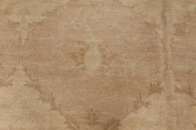 Doris Leslie Blau Collection Traditional Tabriz Inspired Beige Handmade Wool Rug