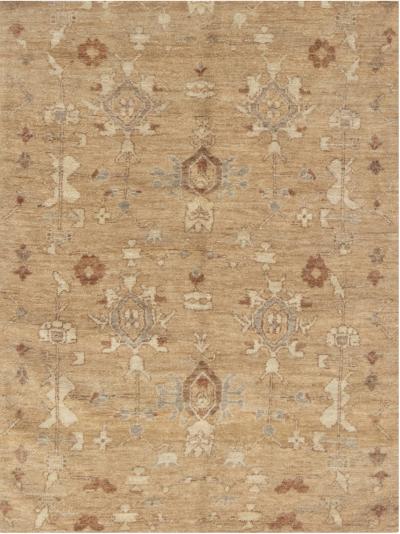 Doris Leslie Blau Collection Traditional Tabriz Inspired Beige Rug Fragment 