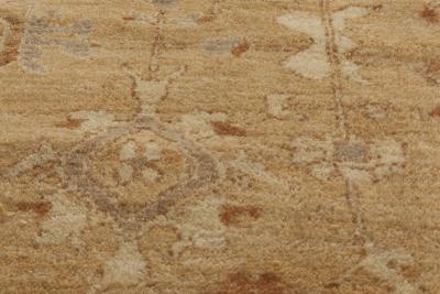 Doris Leslie Blau Collection Traditional Tabriz Inspired Beige Rug Fragment 