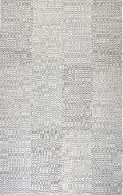 Doris Leslie Blau Collection White Gray Flat Weave Wool Rug