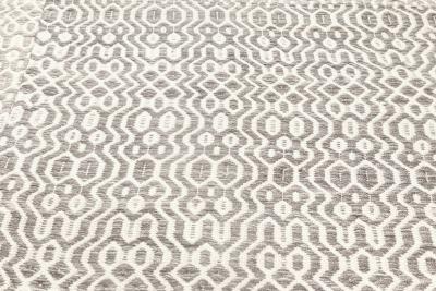 Doris Leslie Blau Collection White Gray Flat Weave Wool Rug