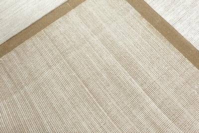 Doris Leslie Blau Collection White and Gold Handmade Wool and Silk Rug