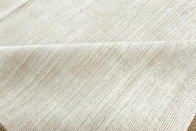 Doris Leslie Blau Collection White and Gold Handmade Wool and Silk Rug