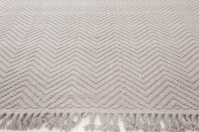 Doris Leslie Blau Collection from Bauer Modern Gray Herringbone Design Rug I
