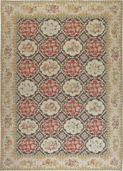 Doris Leslie Blau Colllection Bessarabian Floral Design Wool Rug