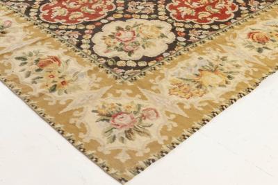 Doris Leslie Blau Colllection Bessarabian Floral Design Wool Rug