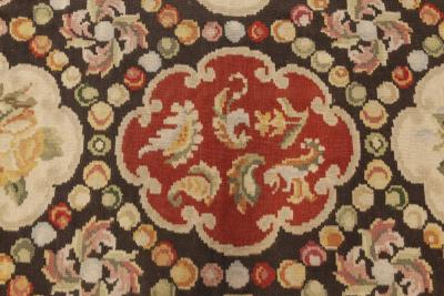 Doris Leslie Blau Colllection Bessarabian Floral Design Wool Rug