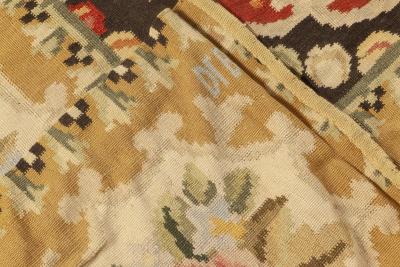 Doris Leslie Blau Colllection Bessarabian Floral Design Wool Rug