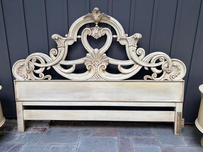 Dorothy Draper Amazing Hollywood Regency Kingsize Headboard Scroll Dorothy Draper