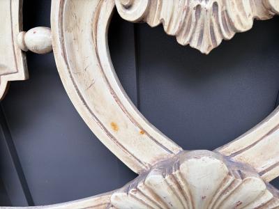 Dorothy Draper Amazing Hollywood Regency Kingsize Headboard Scroll Dorothy Draper