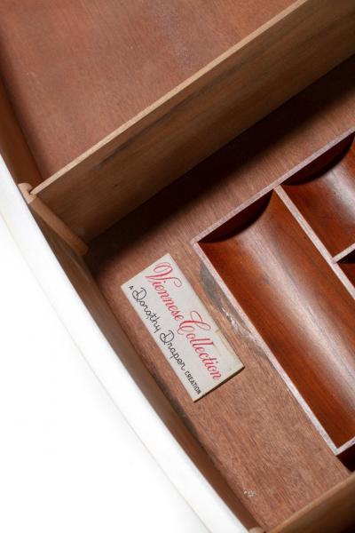 Dorothy Draper DOROTHY DRAPER VIENNESE COLLECTION CHEST LACQUERED IN IVORY CIRCA 1963