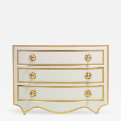 Dorothy Draper DOROTHY DRAPER VIENNESE COLLECTION CHEST LACQUERED IN IVORY CIRCA 1963