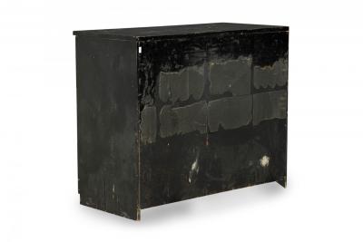 Dorothy Draper Dorothy Draper Mid Century American Black and Gold Painted 3 Drawer Chest