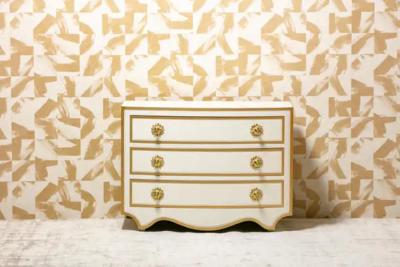 Dorothy Draper Dorothy Draper Viennese Collection Chest Lacquered in Ivory circa 1963