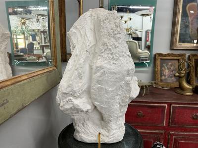 Dorothy Draper French Organic Modern Serge Roche Inspired Plaster Lamp