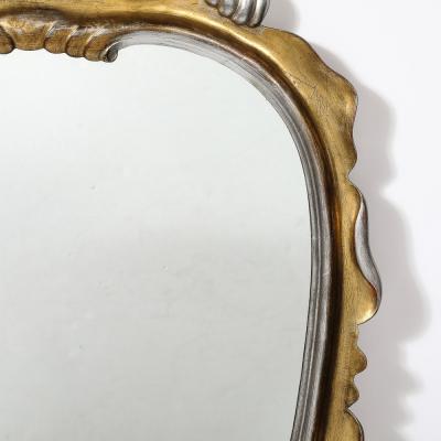 Dorothy Draper Hollywood Gold and Silver Gilt Wood Mirror by Dorothy Draper