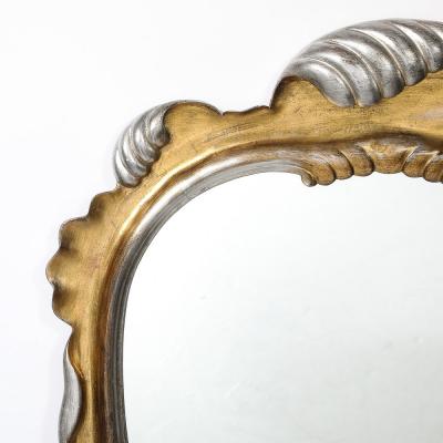 Dorothy Draper Hollywood Gold and Silver Gilt Wood Mirror by Dorothy Draper