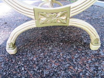 Dorothy Draper Lovely Dorothy Draper Biscuit Tufted Bench Hollywood Regency