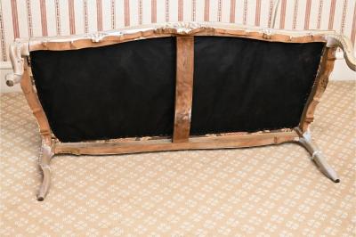 Dorothy Draper Lovely French Louis XV Style Parlor Bench Openwork Backrest Dorothy Draper