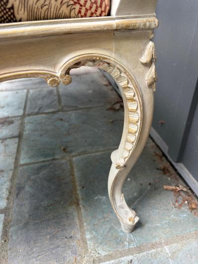 Dorothy Draper Lovely French Louis XV Style Parlor Bench Openwork Backrest Dorothy Draper