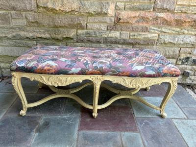 Dorothy Draper Lovely French Provincial Bench Louis XV Cabriole Legs