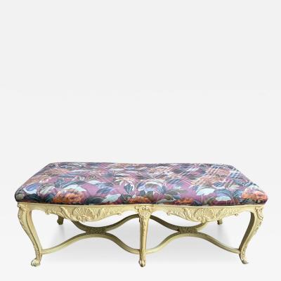 Dorothy Draper Lovely French Provincial Bench Louis XV Cabriole Legs