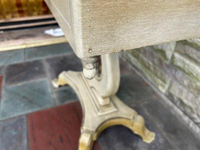 Dorothy Draper Lovely Hollywood Regency Harp Style Marble Top Console Table