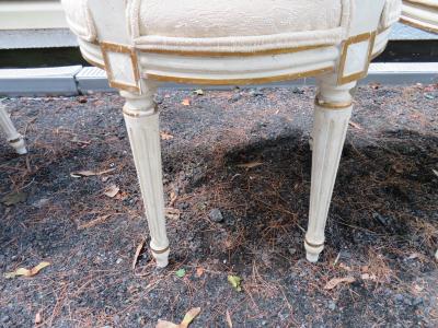 Dorothy Draper Lovely Set 8 Dorothy Draper style Fluted Leg Dining Chairs Hollywood Regency