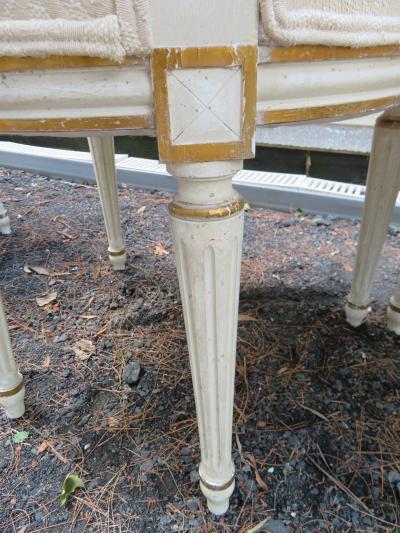 Dorothy Draper Lovely Set 8 Dorothy Draper style Fluted Leg Dining Chairs Hollywood Regency