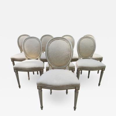 Dorothy Draper Lovely Set 8 Dorothy Draper style Fluted Leg Dining Chairs Hollywood Regency