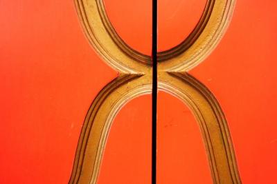 Dorothy Draper PAIR OF DOROTHY DRAPER ESPANA CABINETS FOR HERITAGE HENREDON